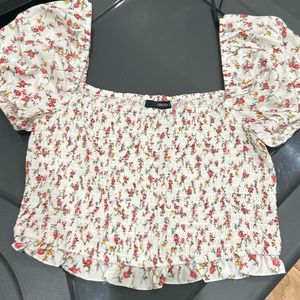 Floral crop top